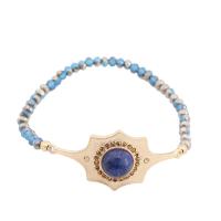 Gemstone Bracelets, Zinc Alloy, with Elastic Thread & Gemstone, handmade, fashion jewelry & for woman 47cm 