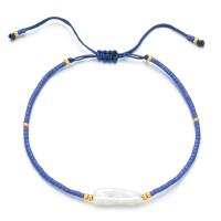 Bracelets de perles en verre  , Seedbead, avec Cordon de noeud & perle, fait à la main, style folk & réglable & pour femme, plus de couleurs à choisir Environ 16-30 cm, Vendu par PC