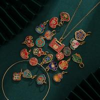 Perlas de esmalte latón, metal, Oro mate, Bricolaje & diferentes estilos para la opción, 10-17mm, Vendido por UD[