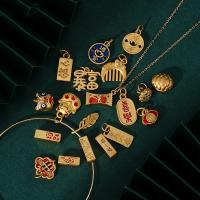 Perlas de esmalte latón, metal, Oro mate, Bricolaje & diferentes estilos para la opción, 4-18mm, Vendido por UD