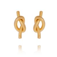 Brass Earring Clip, gold color plated, fashion jewelry & for woman [
