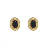 Brass Earring Clip, gold color plated, fashion jewelry & micro pave cubic zirconia & for woman 