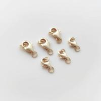Brass Lobster Claw Clasp, 14K gold plated, DIY golden [