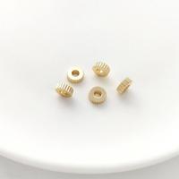 Brass Spacer Beads, 14K gold plated & DIY golden [