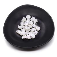Perles en coquillage blanc naturel, coquille blanche, éléphant, DIY, blanc Vendu par PC[