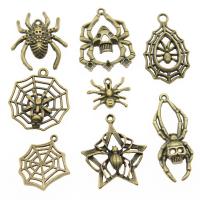 Zinc Alloy Jewelry Finding Set, antique bronze color plated, vintage & DIY & mixed & hollow, 10-20mm [