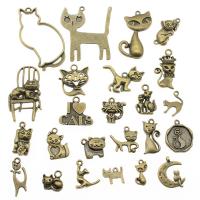 Zinc Alloy Jewelry Finding Set, antique bronze color plated, vintage & DIY & mixed & hollow, 10-20mm 