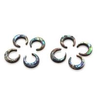 Abalone Shell Beads, Moon, DIY multi-colored [