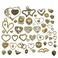aleación de zinc Conjunto de hallazgos de joyas, chapado en color bronce antiguo, Vintage & Bricolaje & mixto & 1/1 aro & hueco, 10-20mm, Vendido por Bolsa