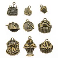 aleación de zinc Conjunto de hallazgos de joyas, chapado en color bronce antiguo, Vintage & Bricolaje & mixto, 10-20mm, Vendido por Bolsa