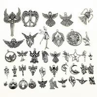 Zinc Alloy Jewelry Finding Set, antique silver color plated, vintage & DIY & mixed, 10-20mm 