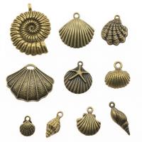 alliage de zinc Ensemble de recherche de bijoux, Plaqué de couleur de bronze antique, Vintage & DIY & mélangé, 10-20mm, Vendu par sac