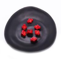 Perles de pierre gemme unique, corail synthétique, DIY, rouge Vendu par PC