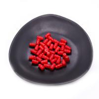 Einzelne Edelstein Perlen, Synthetische Koralle, DIY, rot, 5x9mm, verkauft von PC