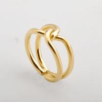 チタン鋼の指環, チタン鋼, メッキ, ファッションジュエリー & 異なるサイズの選択 & 女性用, 金色, 売り手 パソコン[