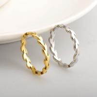 Titanium Steel Finger Ring, plated  & for woman [