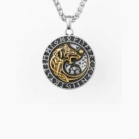 Titanium Steel Jewelry Necklace, polished, fashion jewelry & for man cm 