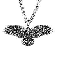 Titanium Steel Jewelry Necklace, Eagle, polished, fashion jewelry & for man cm 