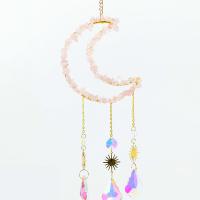 Quartz Windbell, Moon, handmade, for home and office & hanging 45CM 