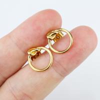 Stainless Steel Stud Earring, 304 Stainless Steel, Vacuum Ion Plating, fashion jewelry & for woman 13MM [