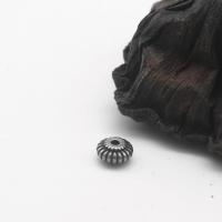 Acier inoxydable 304 perle d'entretoise, Citrouille, poli, DIY, couleur originale Environ 1.5mm, Vendu par PC