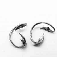 Earring Cuff and Wraps, Titanium Steel, Wing Shape, polished, Unisex original color 