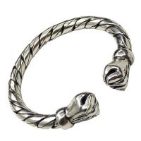 Zinc Alloy Cuff Bangle, plated, Adjustable & for man, silver color, Inner Approx 50mm 