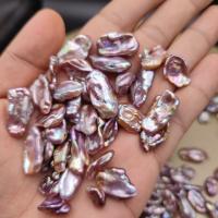 No Hole Cultured Freshwater Pearl Beads, Baroque, Natural & DIY, multi-colored, 15mm [