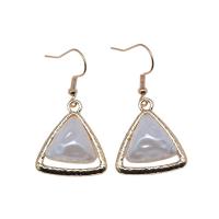 Zinc Alloy Drop Earring, with Acrylic, KC gold color plated, vintage & fashion jewelry & for woman [