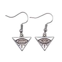 Zinc Alloy Drop Earring, Triangle, plated, vintage & fashion jewelry & for woman 