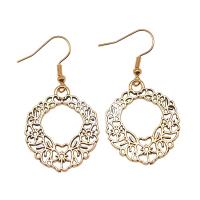 Zinc Alloy Drop Earring, plated, vintage & fashion jewelry & for woman & hollow 