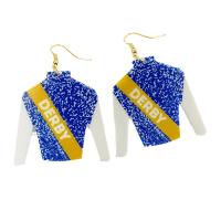 Boucle d'oreille de goutte acrylique, vêtement, bijoux de mode & pour femme, bleu Vendu par paire[