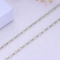 Sterling Silver Jewelry Chain, 925 Sterling Silver, plated, DIY, silver color 