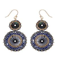 Glass Seed Beads Earring, Seedbead, with Zinc Alloy, fashion jewelry & for woman 