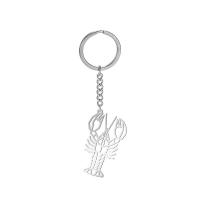 Stainless Steel Key Chain, 304 Stainless Steel, Unisex, original color 24.48mm 