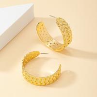 Zinc Alloy Stud Earring, gold color plated, fashion jewelry & for woman [