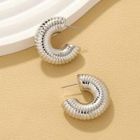 Zinc Alloy Stud Earring, plated, fashion jewelry & for woman [