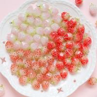 Imitation Fruit Resin Pendant, Strawberry, DIY & enamel [