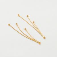 Brass Earring Drop Component, real gold plated, DIY 