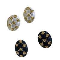 Zinc Alloy Stud Earring, painted, for woman 