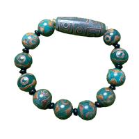 Tibetan Agate Bracelets, Natural & fashion jewelry & Unisex, 14mm,40mm cm [