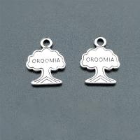 Zinc Alloy Jewelry Pendants, Tree, antique silver color plated, vintage & DIY Approx [