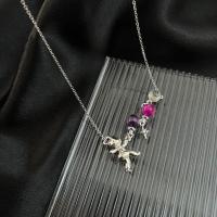 Zinklegierung Zirkonia Halskette, plattiert, Modeschmuck & verschiedene Stile für Wahl & Micro pave Zirkonia & für Frau, verkauft von PC
