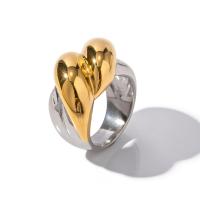Stainless Steel Finger Ring, 304 Stainless Steel, Vacuum Ion Plating, fashion jewelry & for woman [