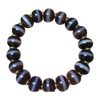 Tibetan Agate Bracelets, with zinc alloy bead, Natural & fashion jewelry & Unisex, two different colored cm [