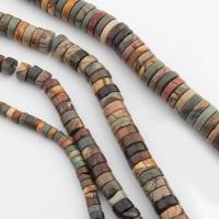 Eindruck Jaspis Perlen, Impression Jaspis, flache Runde, DIY & verschiedene Größen vorhanden, gemischte Farben, Länge:ca. 41.2 cm, verkauft von Strang[