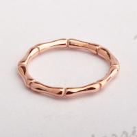 Titanium Steel Finger Ring, 18K rose gold plated, fashion jewelry & for woman, rose gold color 