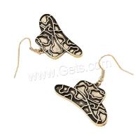 Zinc Alloy Drop Earring, Hat, gold color plated, fashion jewelry & for woman 