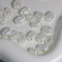 Imitation Acryl-Perlen, Acryl, DIY, weiß, 9.2x12.3mm, ca. 1710PCs/Tasche, verkauft von Tasche