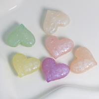 Perle acrylique, coeur, DIY & lumineux, plus de couleurs à choisir Environ Vendu par sac[